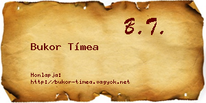 Bukor Tímea névjegykártya