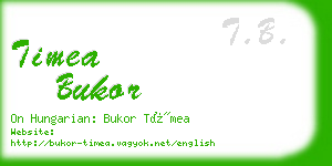 timea bukor business card